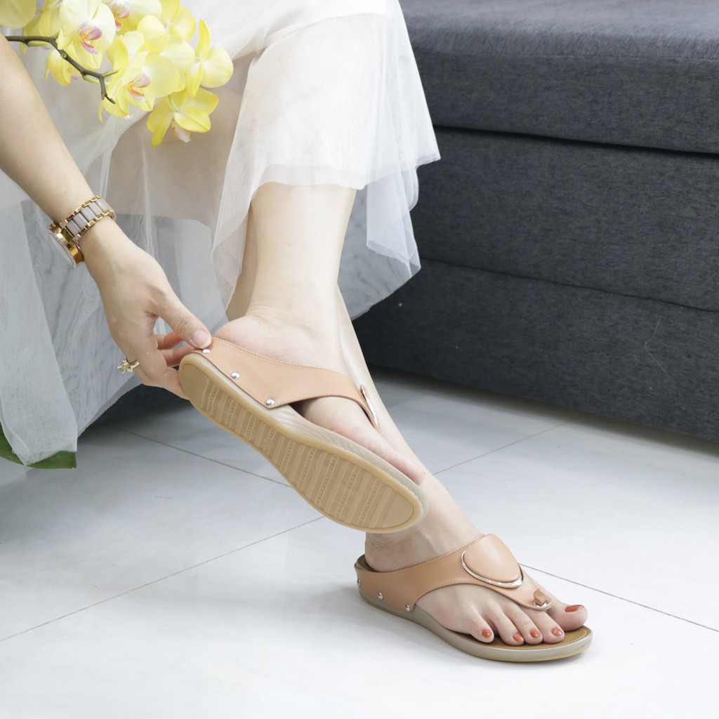 Dép nữ quai kẹp thời trang, đế cao 3p 623/609 - GIAVY