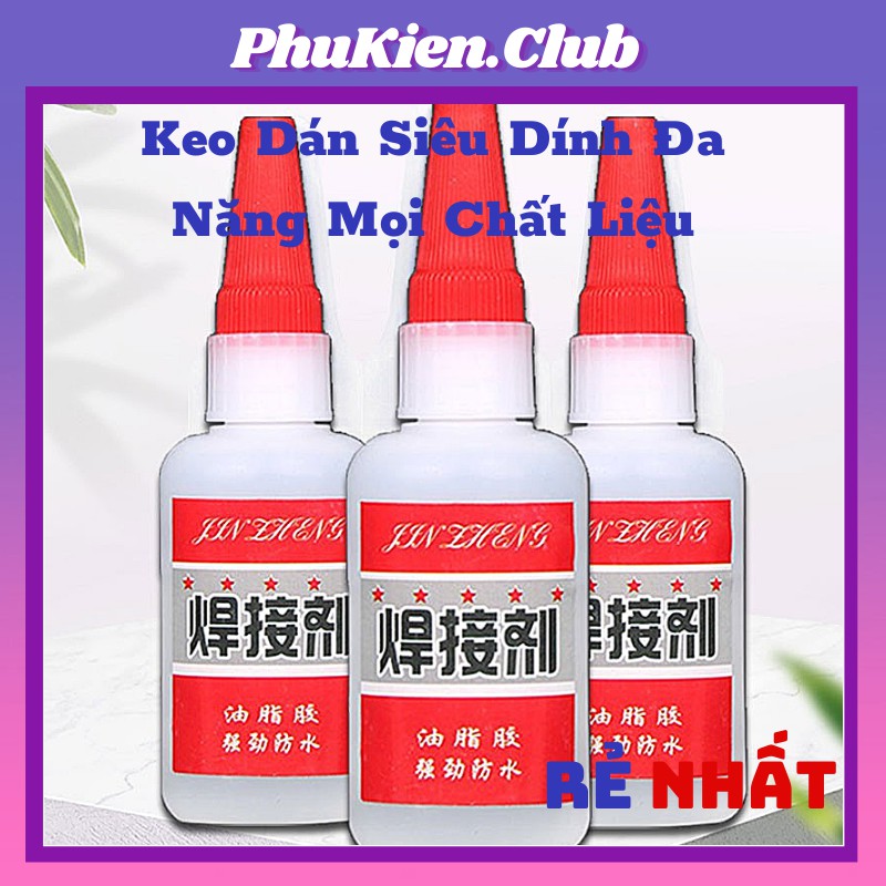 Keo Dán Siêu Dính Đa Năng Mọi Chất Liệu Cực Mạnh - Dán Gỗ Thuỷ Tinh Kim Loại Sắt Gốm Sứ Nhựa Vải