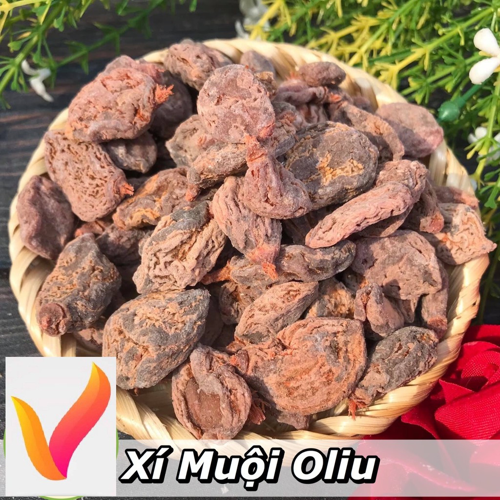 500g Xí muội thịt ( xí muội ôliu) chua ngọt trái to không hạt (1137)