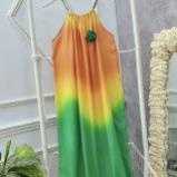 VÁY 2 DÂY MAXI DÁNG DÀI KÈM DÂY BUỘC MẶC ĐI BIỂN ĐẸP LẮM Ạ