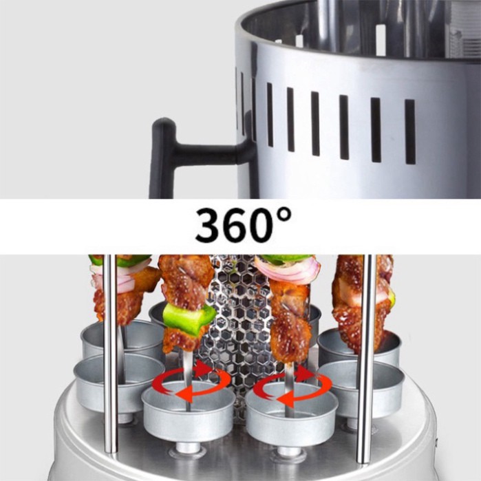 [Mã ELHADEV giảm 4% đơn 300K] Bếp nướng thịt xiên, nướng thịt bbq xoay 360 độ chính hãng SOKANY