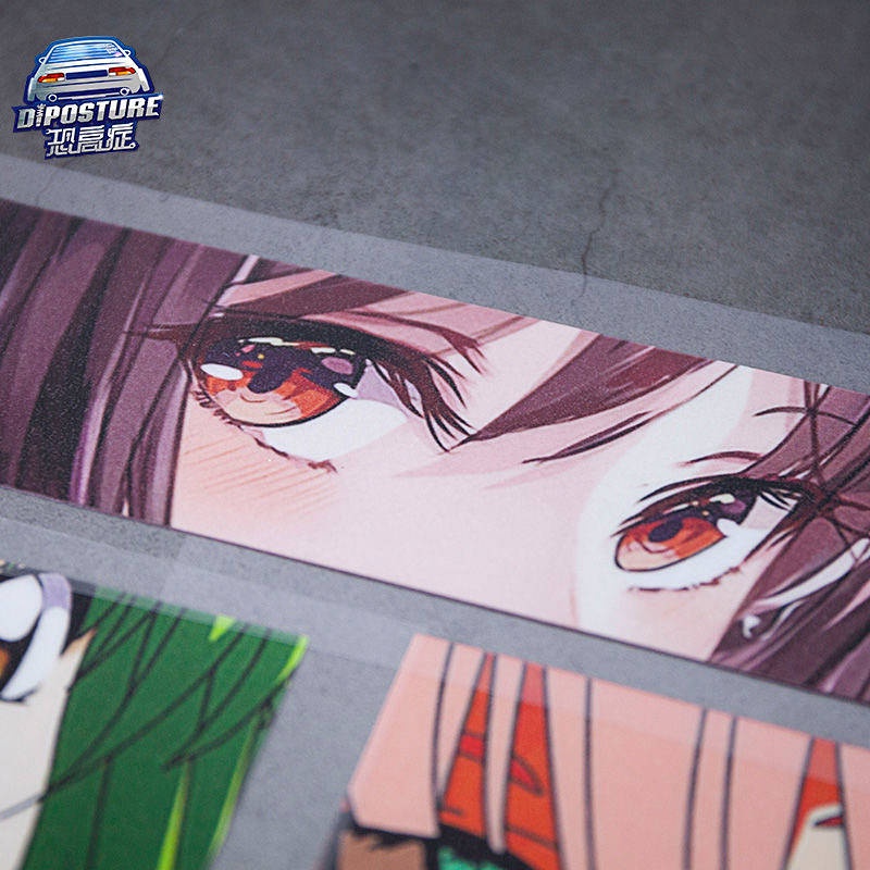 Nhãn dán thân xe hơi phản quang thứ cấp chống nước JDM Nhật in hình anime