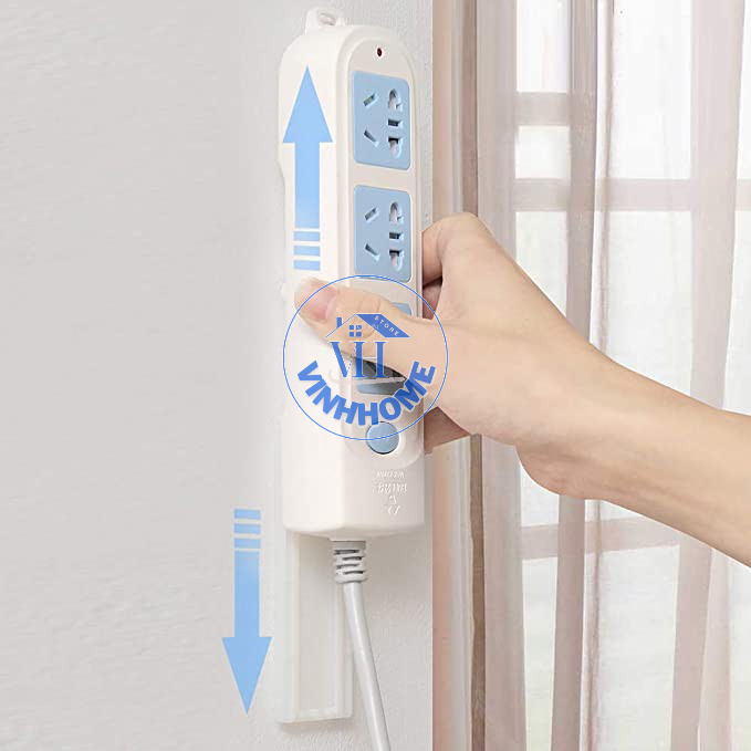 Bộ Miếng Dán Tường Dạng Trượt Treo Ổ Cắm Điện/ Mordem Wifi/ Remote đa năng.