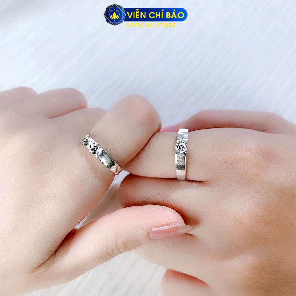 Nhẫn bạc đôi nam nữ Candy chất liệu bạc 925 thời trang phụ kiện trang sức Viễn Chí Bảo N700023 N700082
