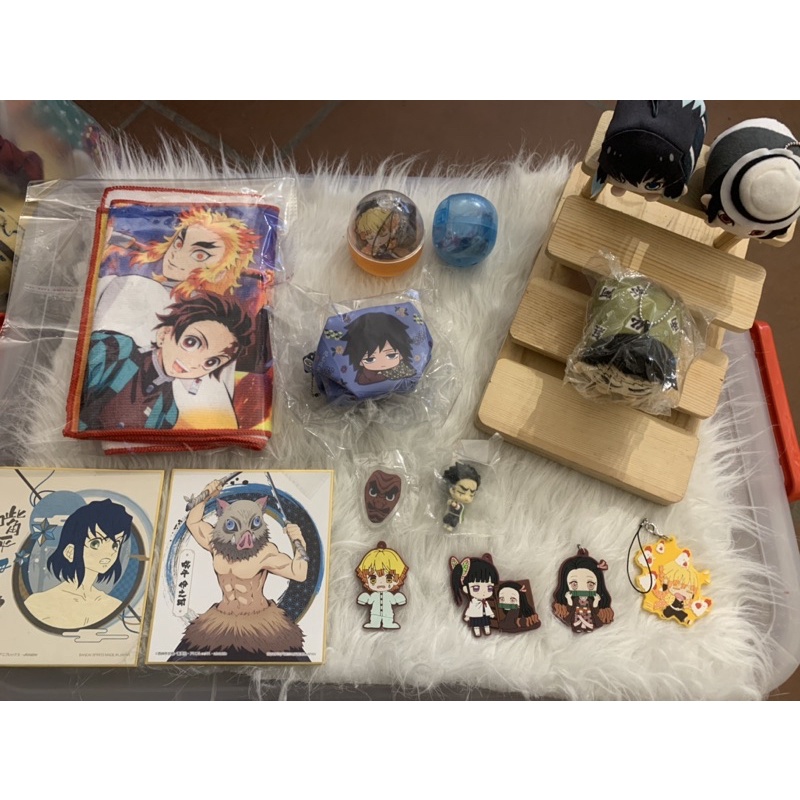 [TÁCH SET] Tổng hợp goods Kimetsu no Yaiba móc chìa khoá mochi mochi mascot khăn gacha badge ví bóp chính hãng Nhật Bản