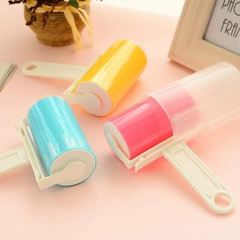 Cây Lăn lông silicon - Cây Lăn Bụi Quần Áo, Sofa, Dép Lông - Cây Lăn Bụi Lông Động Vật, Vải bụi Dạng Gel