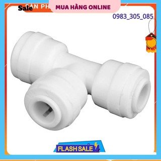 Cút tê nối nhanh 3 đầu dây 6 👉 cút nối nhanh 👉 cút tê chia máy lọc nước