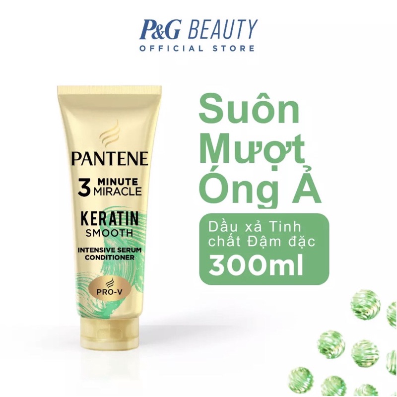 Kem Xả Pantene 3 Phút Kỳ Diệu Mượt Mà Óng Ả 300ml