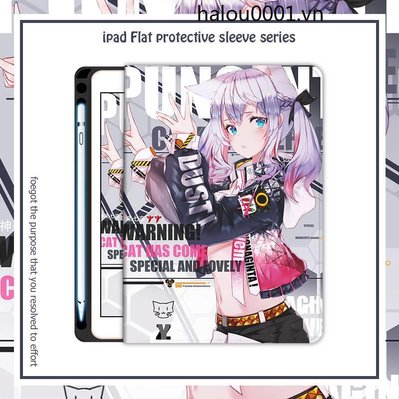 Bao Da Máy Tính Bảng In Hoạt Hình Anime Cho iPad Air2 2019 10.2 mini1 / 3 / 4 / 5 2018 10.5