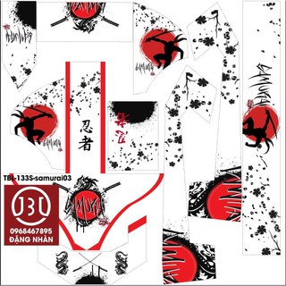 Tem trùm xe đạp điên 133 samurai đỏ 03