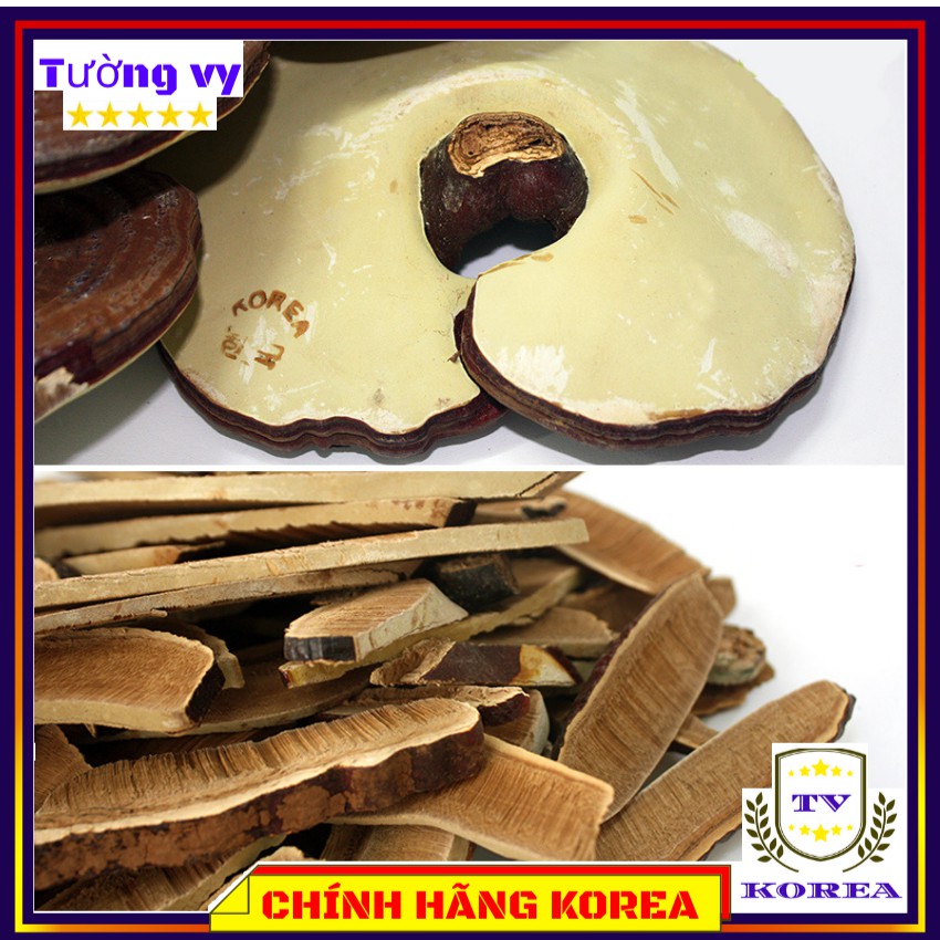 Nấm linh chi hàn quốc túi nâu chính hãng 1kg, tuongvykorea