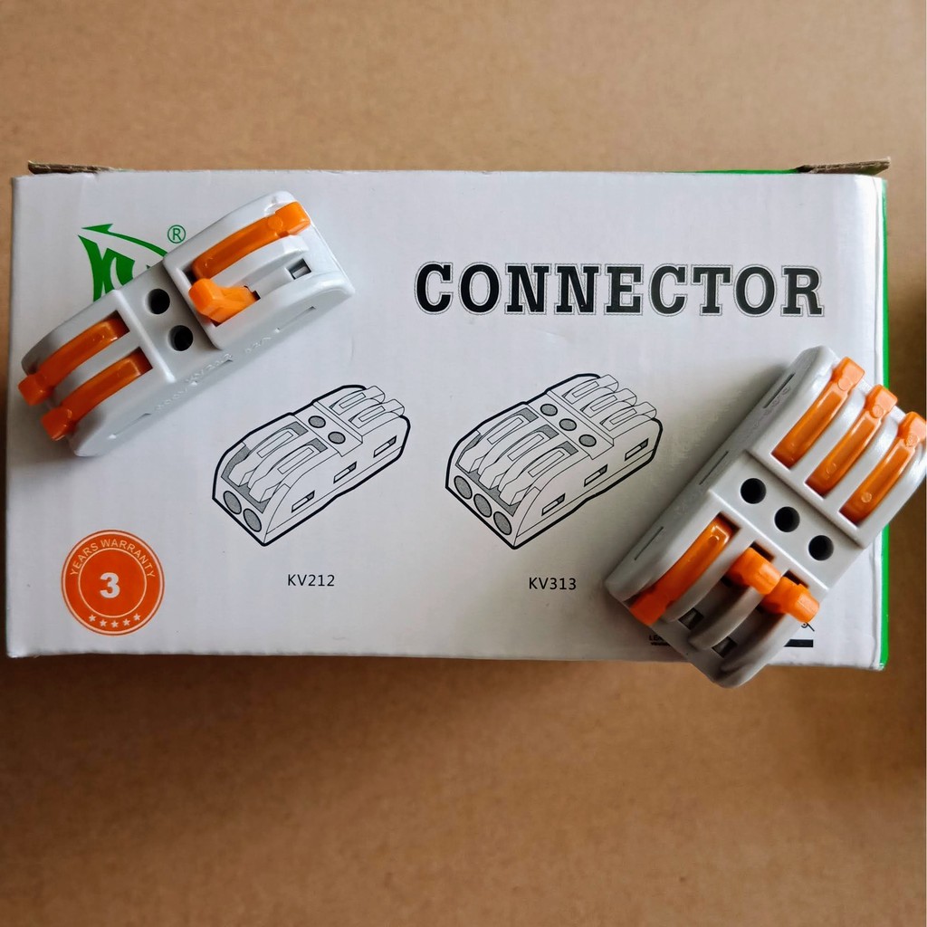 5 Cút Nối Dây Điện Nhanh SPL-2 SPL-3 0,08-2.5 (4) mm2 An Toàn - Linh Hoạt