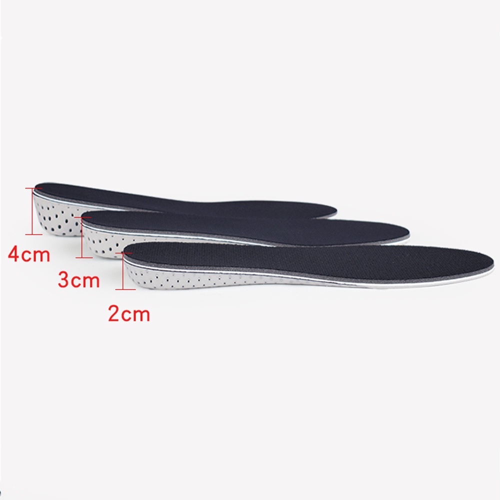 Lót giày tăng chiều cao mặt vải lưới mesh đế tổ ong thoáng khí cao cấp tăng tới 4cm -PK57