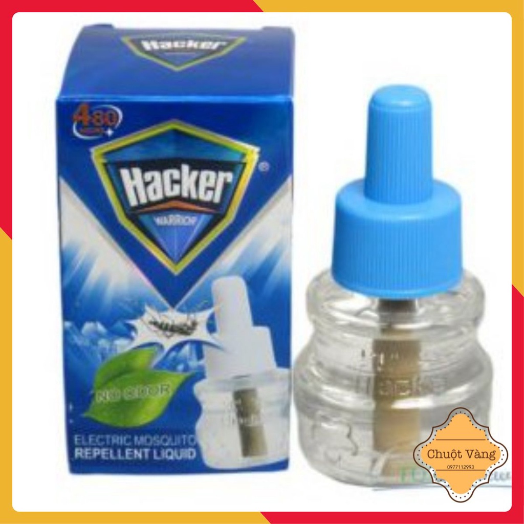 Tinh dầu đuổi muỗi Hacker 480h [Chuột Vàng 28 ]