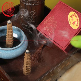 Nụ trầm hương cao cấp hình bảo tháp trừ tà,tẩy uế mùi thơm tự nhiên không hóa chất tốt cho sức khỏe