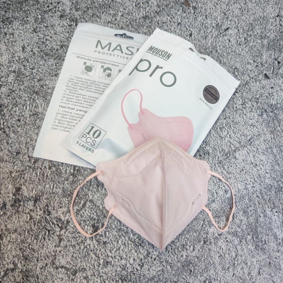 Set 10 Khẩu Trang Kn95 Kn 95 Kf 95 Pro 5 Lớp Màu Xanh Lá / Hồng / Nude / Xanh Lá / Kẹo Xinh Xắn