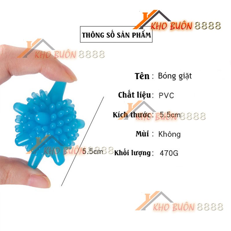 Bóng giặt 💣SALE💣 CẦU GAI viên giặt máy cao su nhựa mini thay thế bột giặt là thẳng quần áo làm sạch 30% 3-5cm BGIAT