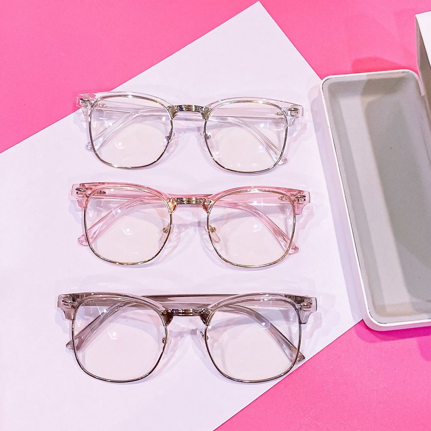 [Sỉ] Mắt Kính Giả Cận Nửa Gọng Club Master Unisex Nhiều Màu Siêu Hot - Hazo