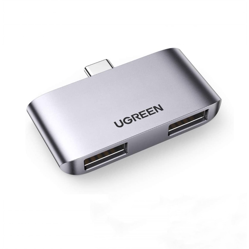 Đầu chuyển đổi USB type C sang 2 cổng USB3.0 UGREEN CM412 10912