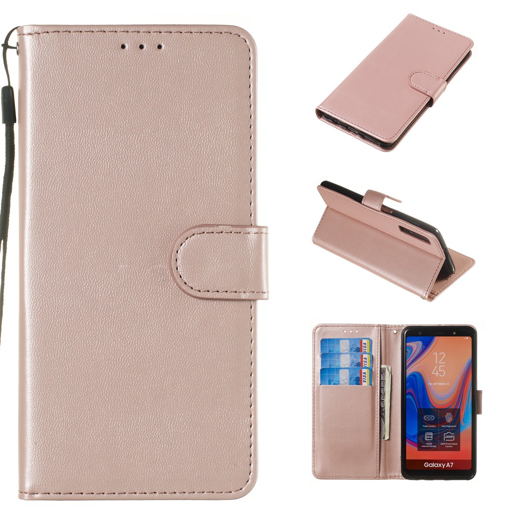 Ốp lưng da cho điện thoại Samsung A7 2018 A10 A30 A50 A70 M10 | BigBuy360 - bigbuy360.vn