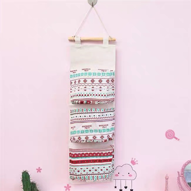 [❌GIÁ SỈ❌] Túi treo tường bằng vải treo đồ,trang trí nhà cửa chất không thấm nước đựng đồ tiện dụng 2355