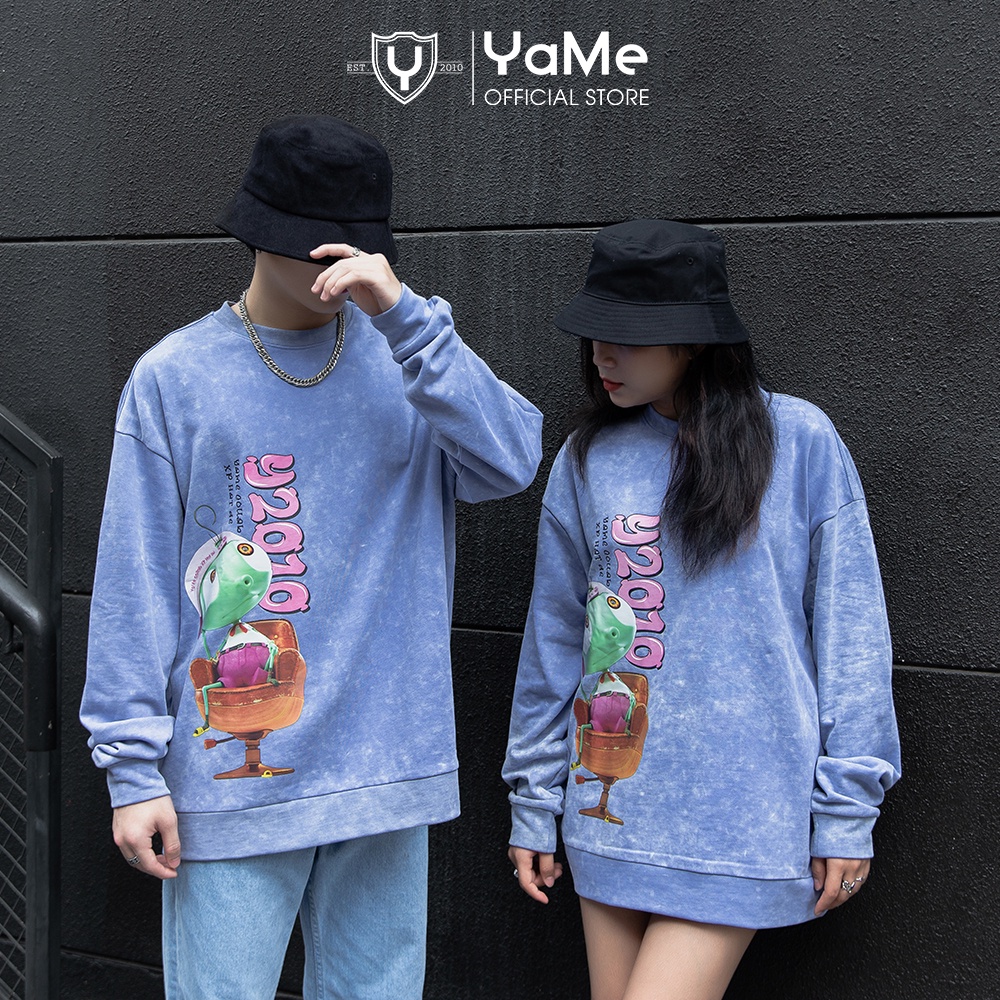 Áo Thun Nam Nữ Tay Dài Sweater Y2010 Linh Vật Nhóc Ruồi Ver2 Y20387