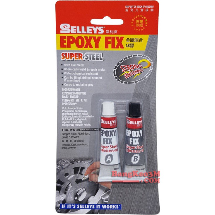 Keo dán 2 thành phần Epoxy Fix SELLEYS