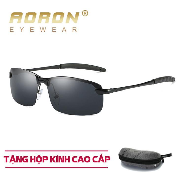Kính mát nam cao cấp Aoron chống tia cực tím chống xước chống vỡ giảm mỏi mắt thiết kế thời trang