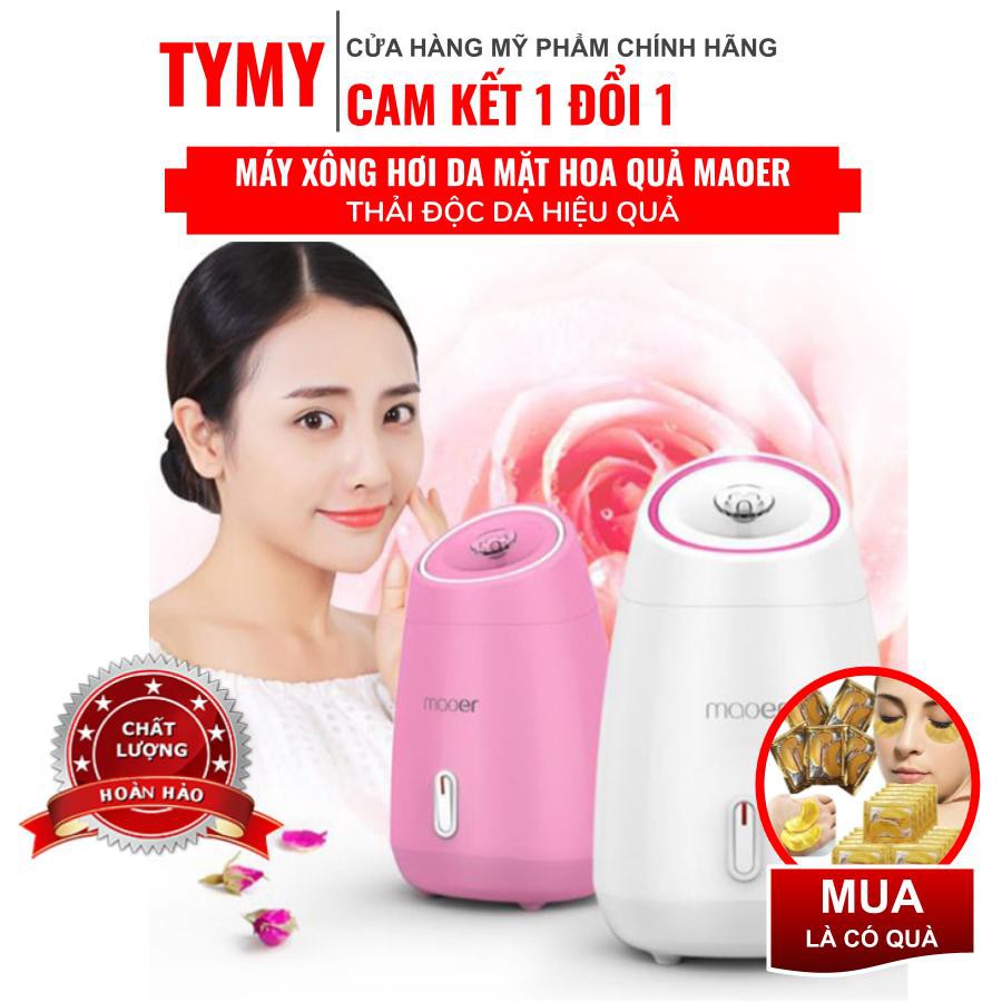 [Hàng Loại 1] Máy Xông Hơi Da Mặt Mini (Xông Hoa Quả, Tinh Dầu) tự động 2 IN 1 MAOER