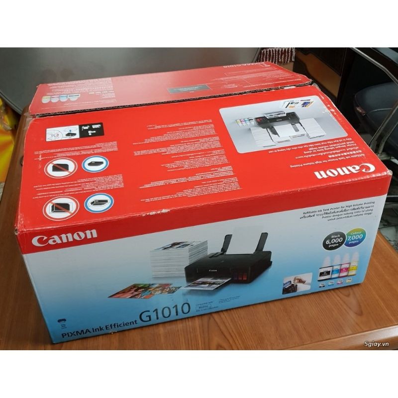 Máy in phun màu Canon Pixma G1010 kèm 4 chai mực hàn quốc ( Tặng 1 Tập Giấy Ảnh ) | BigBuy360 - bigbuy360.vn