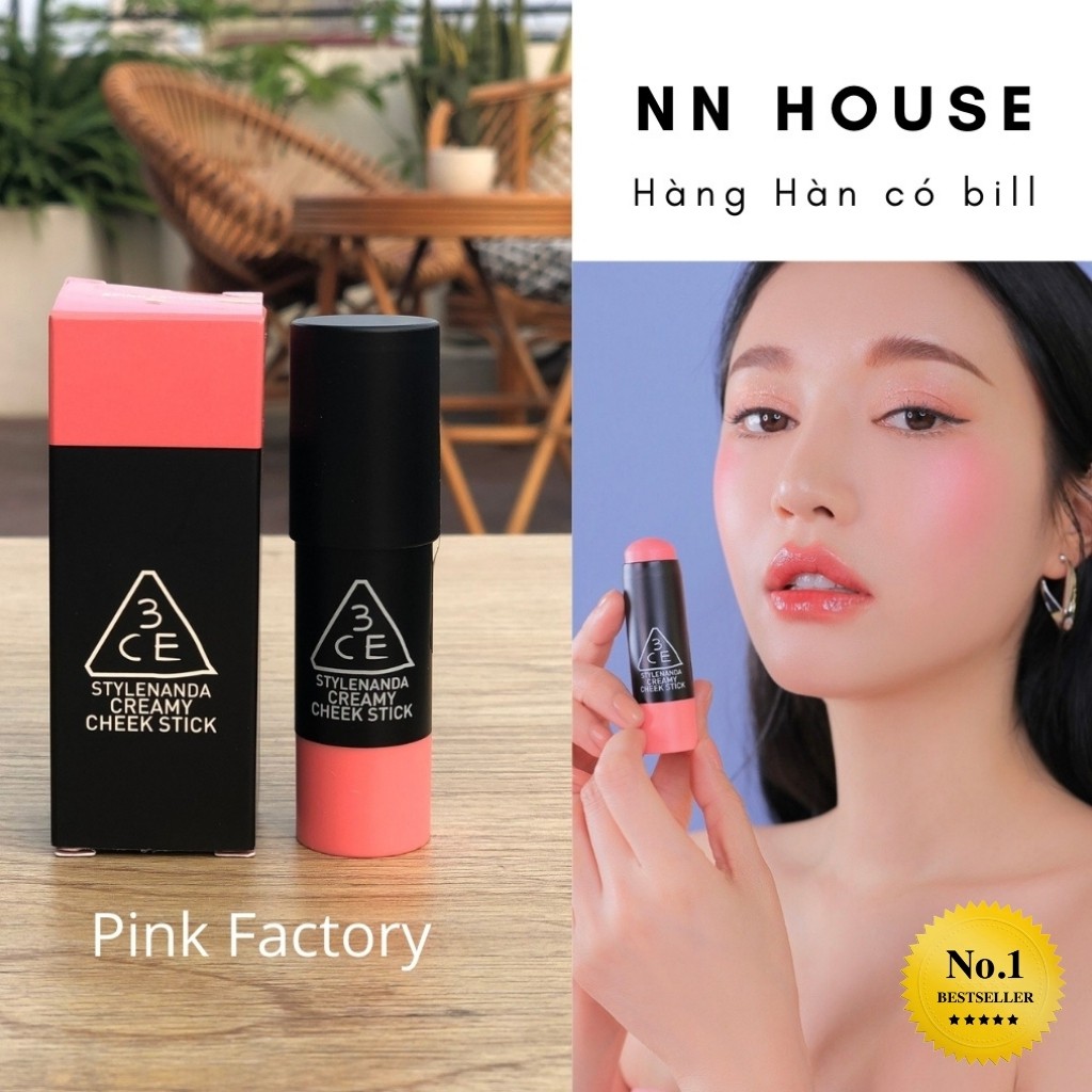 Phấn má hồng 3CE creamy cheek stick phấn má dạng kem - 3CE phấn má hồng dạng kem thỏi - NN HOUSE