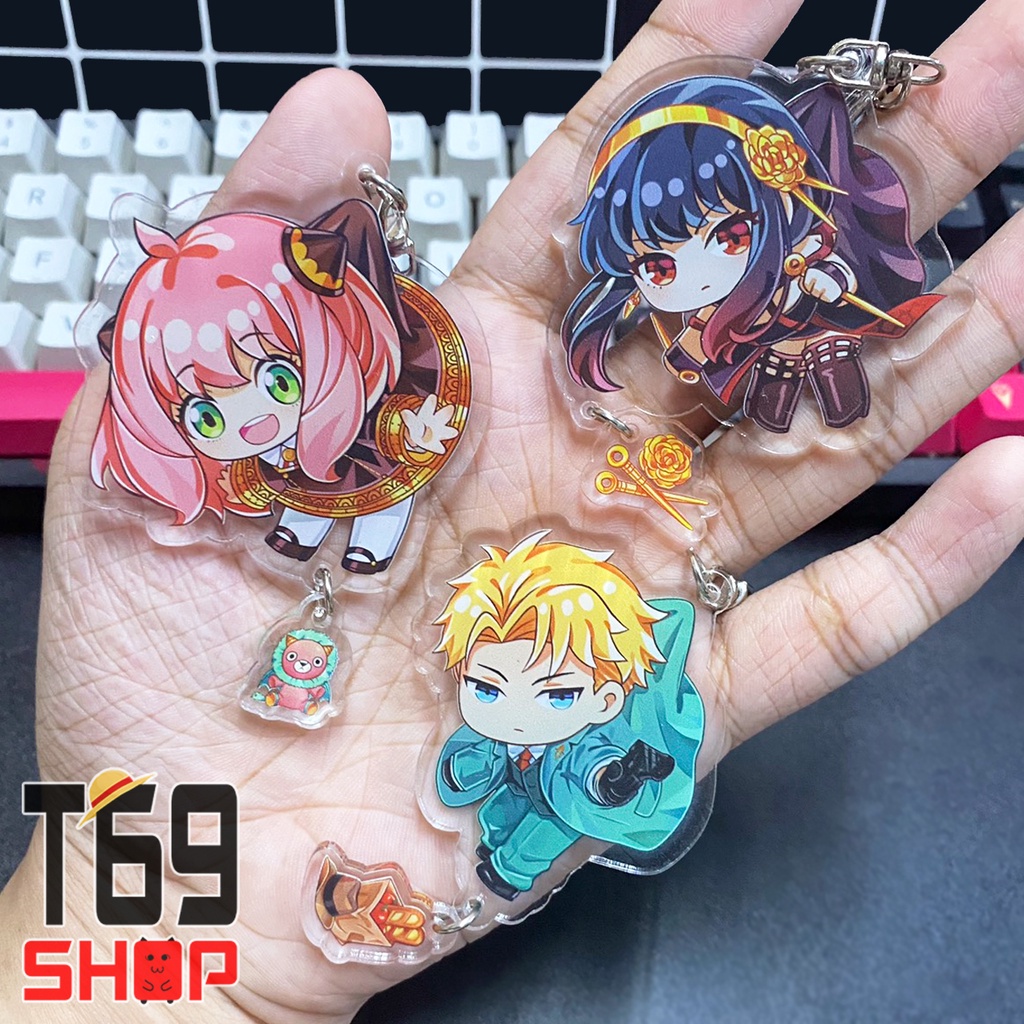 Móc khóa mica anime Spy x Family - Nhóm 2 (Loại cao cấp - Hình in ép giữa 2 mặt mica)