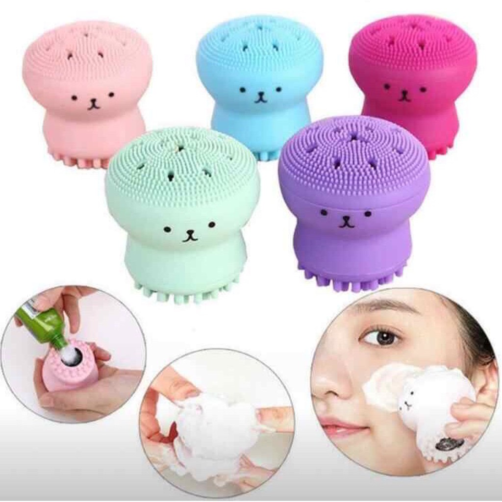 Dụng cụ rửa mặt, cọ rửa mặt bạch tuộc Hàn Quốc cực xinh làm săn da mặt và sạch da