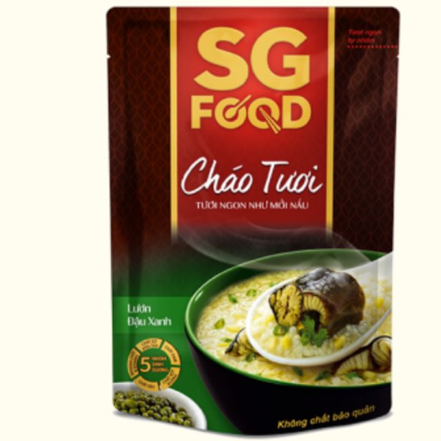 Cháo tươi lươn đậu xanh SG food