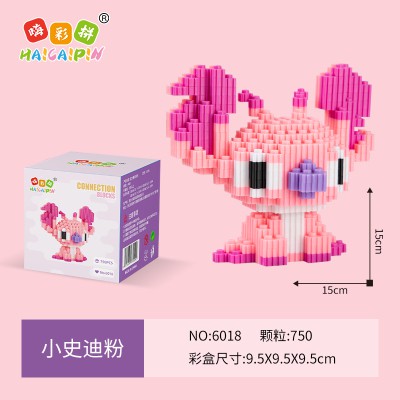 STITCH Mô hình lắp ráp LEGO mini 3D hoạt hình đồ chơi Lego lắp ráp cute dễ thương quà tặng sinh nhật trang trí