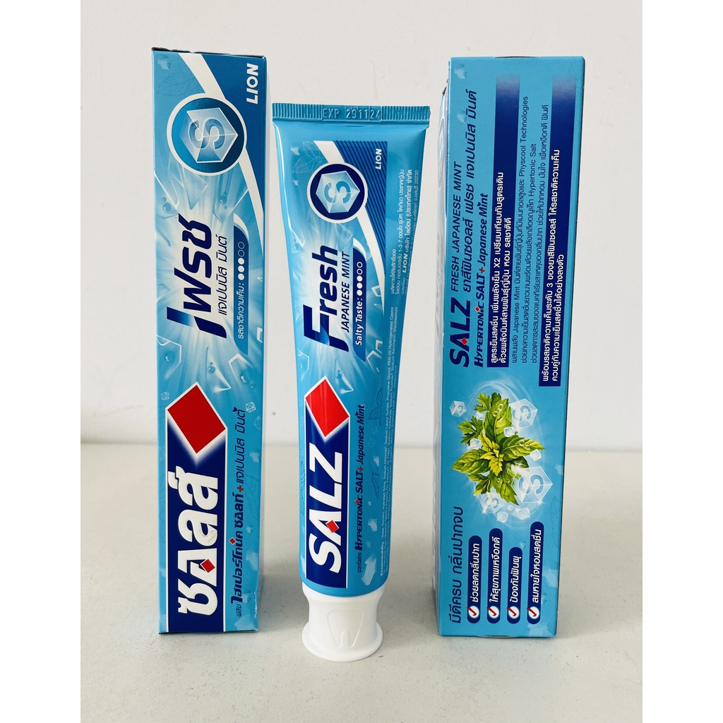 Kem Đánh Răng Muối Bạc Hà FRESH JAPANESE MINT 160gr - Hàng Chính Hãng Thái Lan