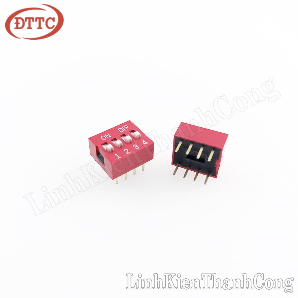 Công Tắc Bit 4P (4 Số) Màu Đỏ