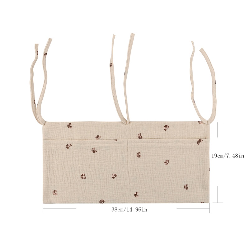Túi Đựng Tã Lót / Đồ Chơi Treo Nôi Em Bé Bằng Chất Liệu Cotton