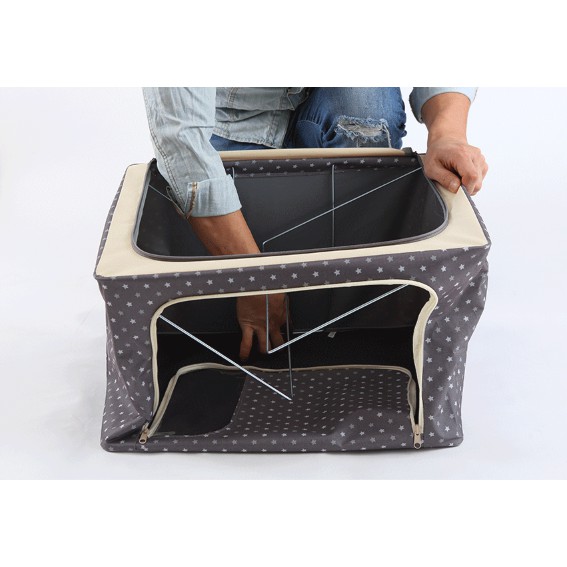 TÚI ĐỰNG QUẦN ÁO KHUNG THÉP 56L- LIVING BOX 56L