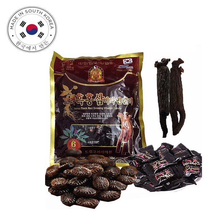 Kẹo Sâm Đen Korea Black Ginseng 170g - Kẹo Hắc Sâm Samsung Hàn Quốc 170g