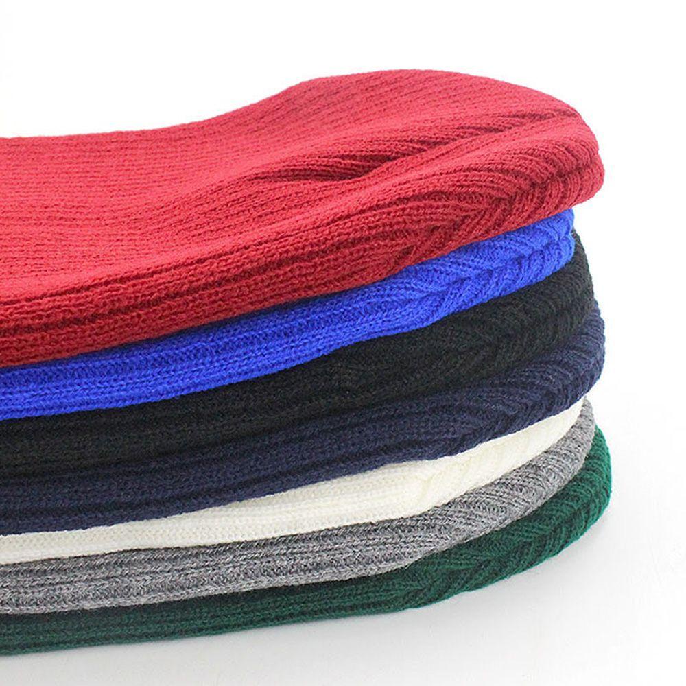 Mũ Len Beanie Màu Trơn Dễ Thương MIHAN1