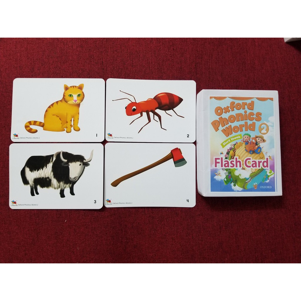 Flashcard Oxford Phonics World 2 💖FREESHIP💖 Bộ thẻ học tiếng anh Oxford Phonics World Level 2