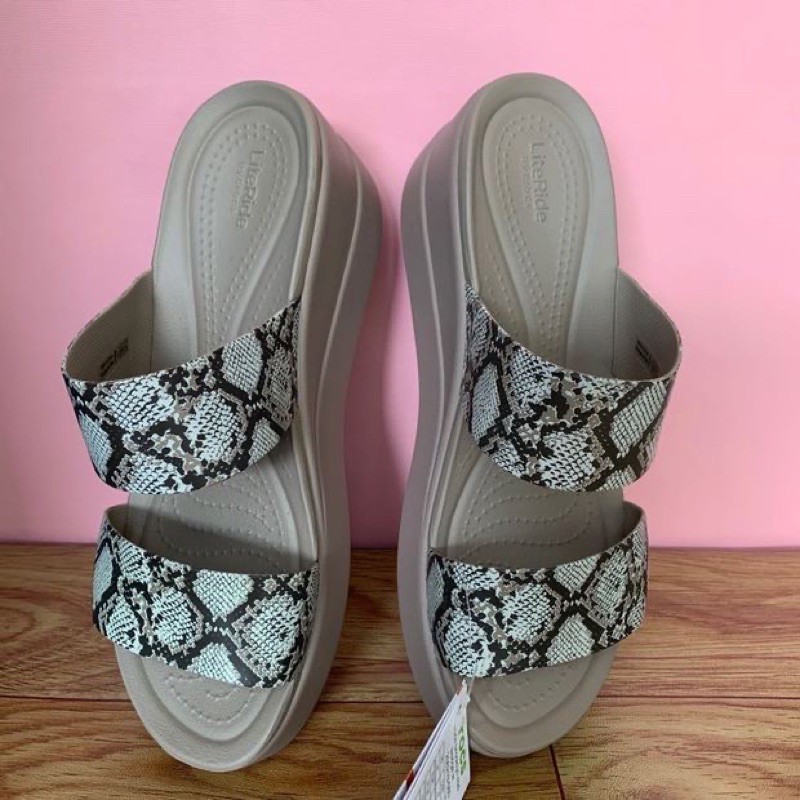 Dép cao gót, dép Lê cao 7p nhựa mềm Brooklyn êm mềm nhẹ