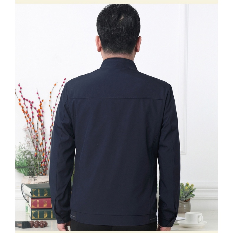 JK1803 - Áo khoác nam dài tay xuân thu cho người trung tuổi hàng nhập