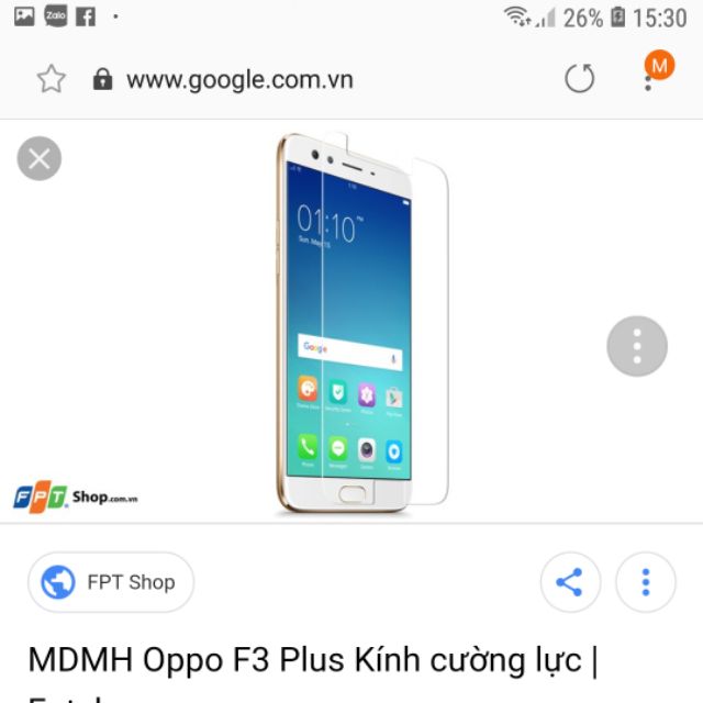 Bộ 3 kính oppo F3 plus