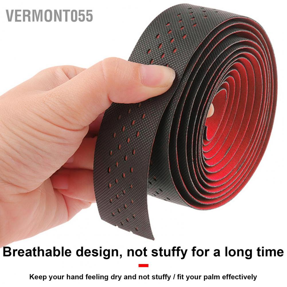 Vermont055 Punching Style 1Pair Road Bike Handlebar Tapes Non‑Slip Bicycle Handle Bar Wrap Belt