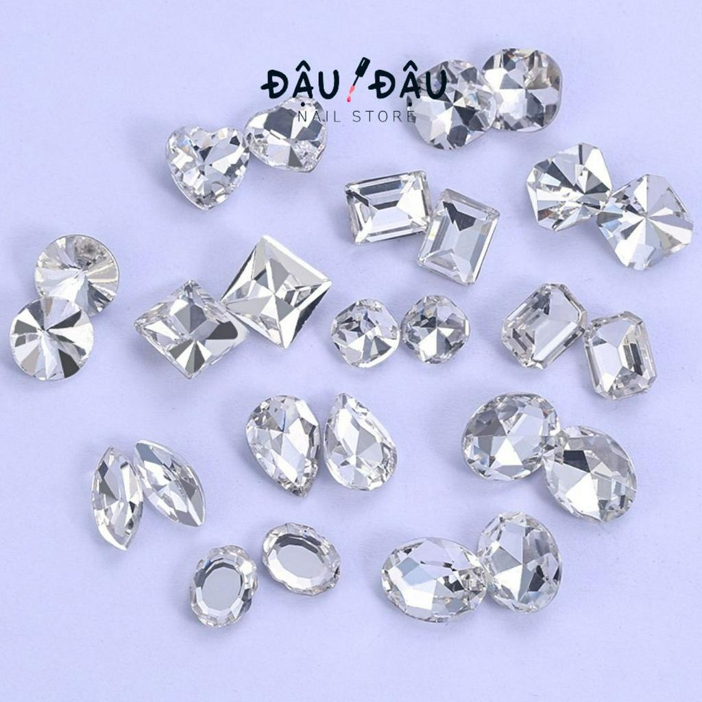 Lẻ đá giả úc K9 Pha lê đủ hình đính móng - Phụ kiện làm nail chuyên nghiệp giá rẻ
