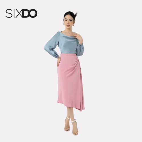 Áo lụa cổ thuyền nữ SIXDO