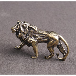 Tượng Sư tử mini bằng đồng 🎁FREESHIP🎁Tượng đồng phụ kiện tiểu cảnh, bàn trà, bàn làm việc