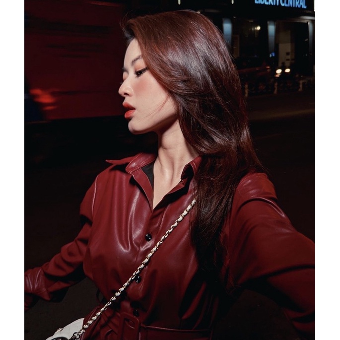 Leather Dress - Đầm dáng sơmi